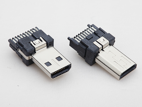 HDMI D型19P公頭 雙排焊線式公頭 自動(dòng)焊D公